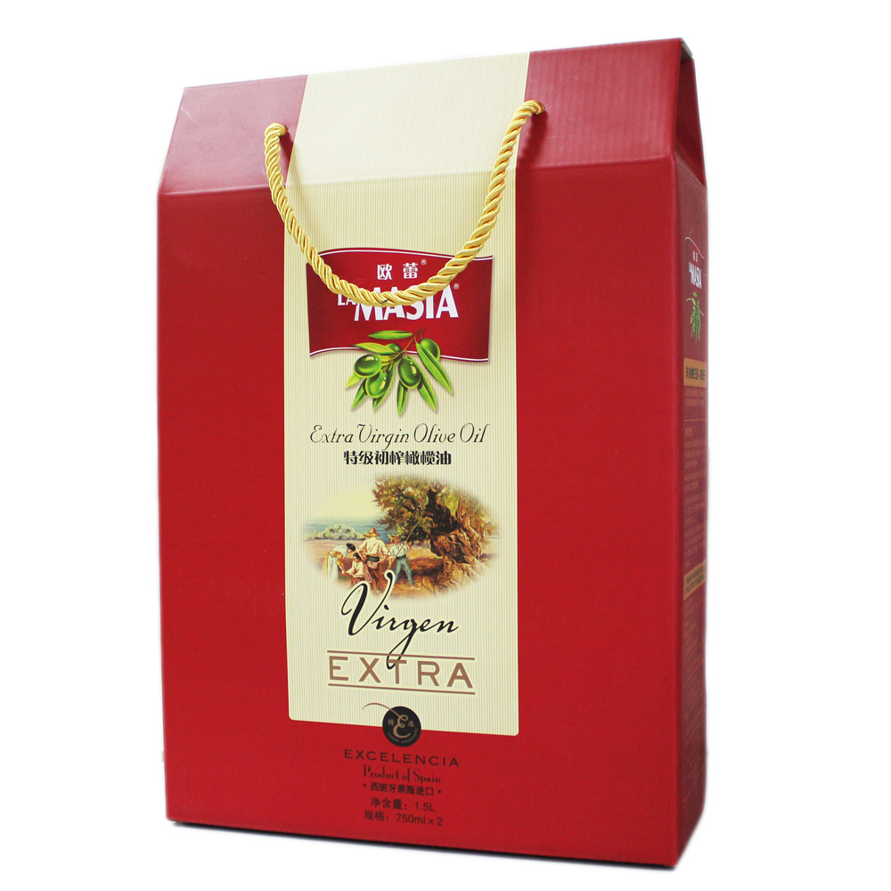 欧蕾特级初榨橄榄油750mlx2礼盒